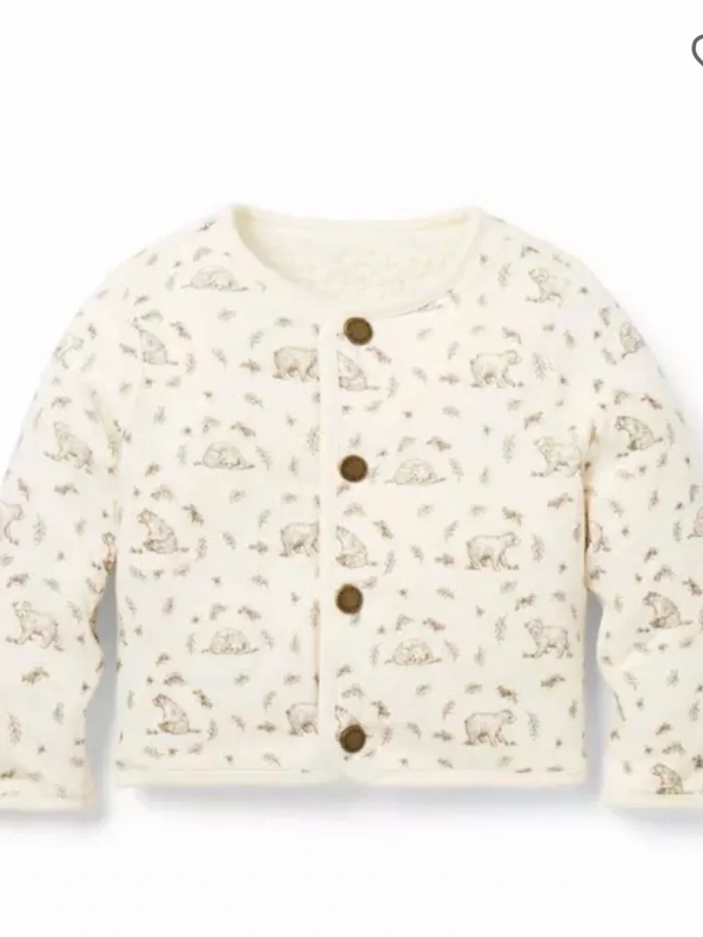 Reversible Janie and Jack Ivory Sherpa Button Jacket